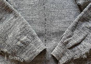 Swetry 4szt kawałki do zszycia gotowe melanż szary rękodzieł