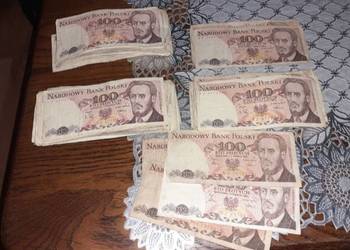 Mega zestaw banknotów 100 zł Warynski i inne