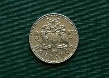Barbados 25 centów, 1987r