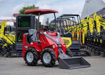 Miniładowarka przegubowa udźwig 240 kg H130 szer 105 cm + łyżka + transport