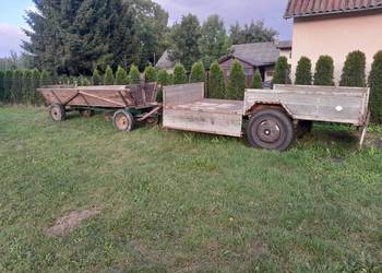Wóz fura za ciągnikiem kompletny gruby materiał polecam
