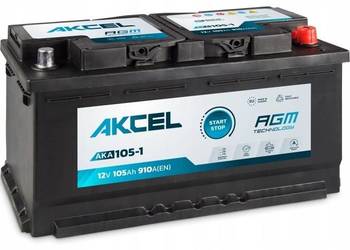 Akumulator 12V 105Ah 910A P+ AGM Akcel Varta Clarios