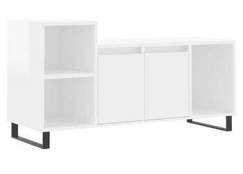 Szafka pod TV wysoki połysk biała 100x35x55 cm WM-831326