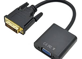 Adapter Konwerter DVI-D 24+1 do VGA Przejściówka