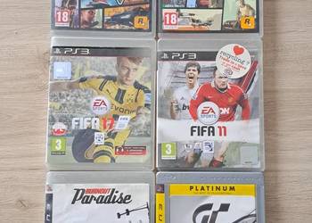 Gry na PS3 GTA San Andreas GTA V Fifa 11 17 Gran Turismo 5 Bornout Paradise