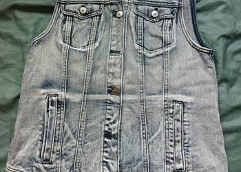 Kamizelka jeansowa H&M Divided /Acid Wash /Ćwieki/ Y2K/ Rock