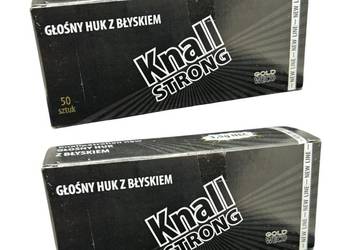 RACE PISTOLETOWE HUKOWE KNALLPATRONEN STRONG GWR02 Z BŁYSKIEM 100 SZTUK
