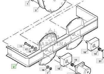 John Deere 9780CTS 9780HM 9780 CTS Rama Rozrzutnika Plew AZ61473CZĘŚCI