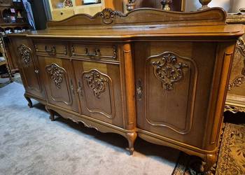 Meble dębowe w stylu chippendale komoda serwantka !!