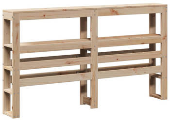 Wezgłowie do łóżka z półkami 150 cm lite drewno sosnowe WM-850881