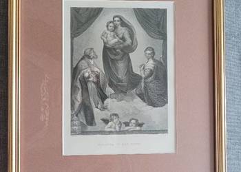 Madonna Sykstyńska, Rafael Santi XIX w 42,5 x 32,5