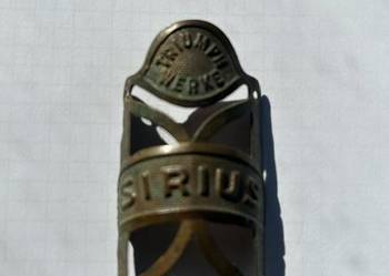 tabliczka znamionowa, znak rowerowy Triumph, Sirius - kolekcjonerski