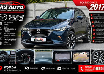 Mazda CX-3 2,0i 120KM SkyActive-G/FullLed/HeadUp/BOSE/Navi/Kamera/Alu/Skór…