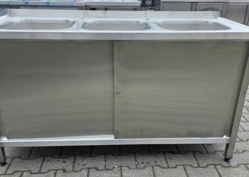 Zlew 3 Komorowy Drzwi Suwane 150/60/85 cm M.1300 N