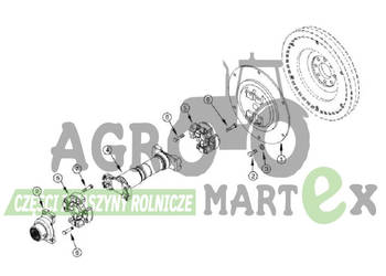 90333213, 248409A2, 84146340, 51584764, 47983575, 248408A2 TŁUMIK DRGAŃ CNH