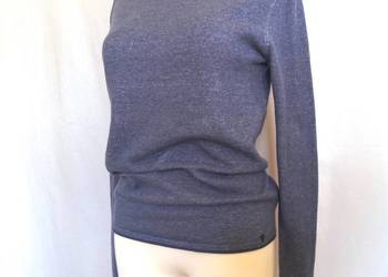 Sweter niebieski Bluzka r. 40 170 cm Guess Basic NOWA