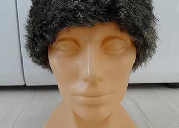 Opaska na Uszy Futrzana Zimowa Sztuczne Futerko Beżowa Hawkins Collection