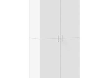 Szafka na buty biała 80x39x178 cm materiał drewnopochodny WM-3276672