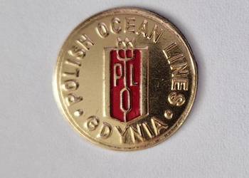 Polish Ocean Lines Gdynia – metalowy emblemat