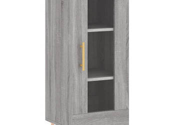 Szafka szary dąb sonoma 345x34x90 cm materiał drewnopochodny WM-828786