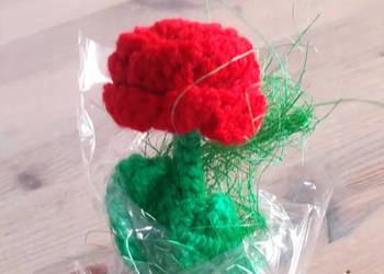 Kwiat róża ręcznie robiona prezent