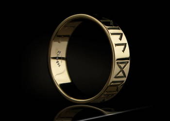 OBRĄCZKA Z RUNAMI "TILL DEATH DO US PART" | TYVODAR.COM
