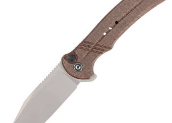 Nóż składany CIVIVI Cogent Brown Micarta, Silver Bead Blasted 14C28N (C200…