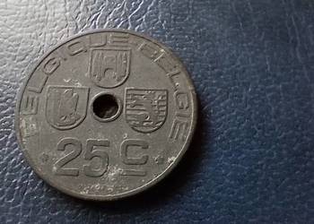 Stare monety 25 cent 1942 Belgia
