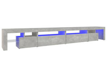 Szafka pod TV z oświetleniem LED szarość betonu 290x365x40cm WM-3152805