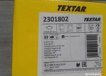 TEXTAR Klocki hamulcowe przód Audi A4