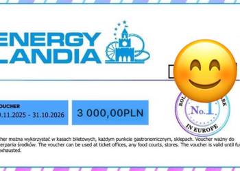 voucher Energylandia o wartości 3000zl