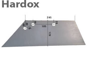 Lemiesz 300hektarów HARDOX DG540/L części do pługa REGENT