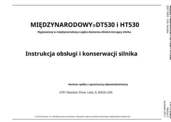International Navistar DT530 HT530 instrukcja obsługi PL