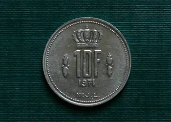 LUKSEMBURG - 10 franków, 1971r