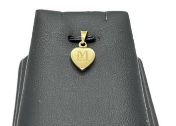 Złota zawieszka pr 585 0,99g (Serce z literką M)