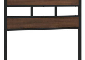 Wezgłowie brązowy dąb 100 cm stal i materiał drewnopochodny WM-4017180