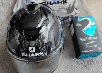 Sprzedam zestaw kask Shark Spartan GT Carbon Urikan + Cardo Packtalk Bold