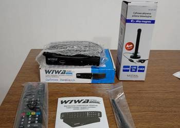Dekoder DVB-T 2 z Antena Wifi+ Antena Mistral