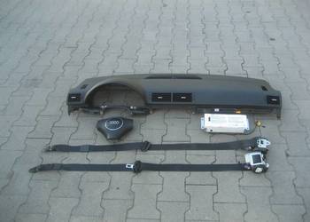 audi a4 b6 małysz 02-05r deska rozdzielcza konsola airbag pasy bezpieczeńs…
