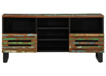 Szafka pod telewizor 100x34x46 cm lite drewno akacjowe WM-377528