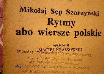 Rytmy albo wiersze polskie analizy literatury księgarnia
