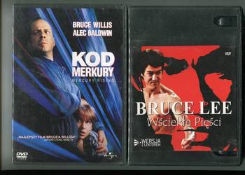 Wściekłe pięści Bruce lee Kod Merkury 2 filmy DVD