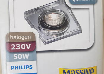 Lampa wpuszczana oczko szklana do sufitu MASSIVE SAPPHIRE super jakość