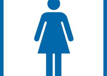 Naklejka znak informacyjny toaleta damska RA015