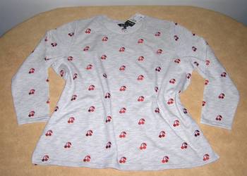 Ulla Popken Damska bluza w wisienki 50/52 Bawełna NOWA