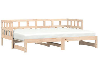 Łóżko dzienne rozsuwane lite drewno sosnowe 80x200 cm WM-836207