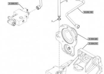New Holland T6070 Złączka hydrauliczna 87732510