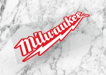 Naklejka MILWAUKEE 10 x 6,5 cm hilti makita #1