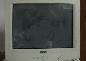 Monitor kineskopowy CRT o przekątnej 19"   ELSA ECOMO 521  z roku 2001