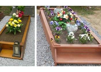 Obudowa grobu, ramka, Cmentarz Wrocław, Gosławicka, Krzelowska, Marszowice